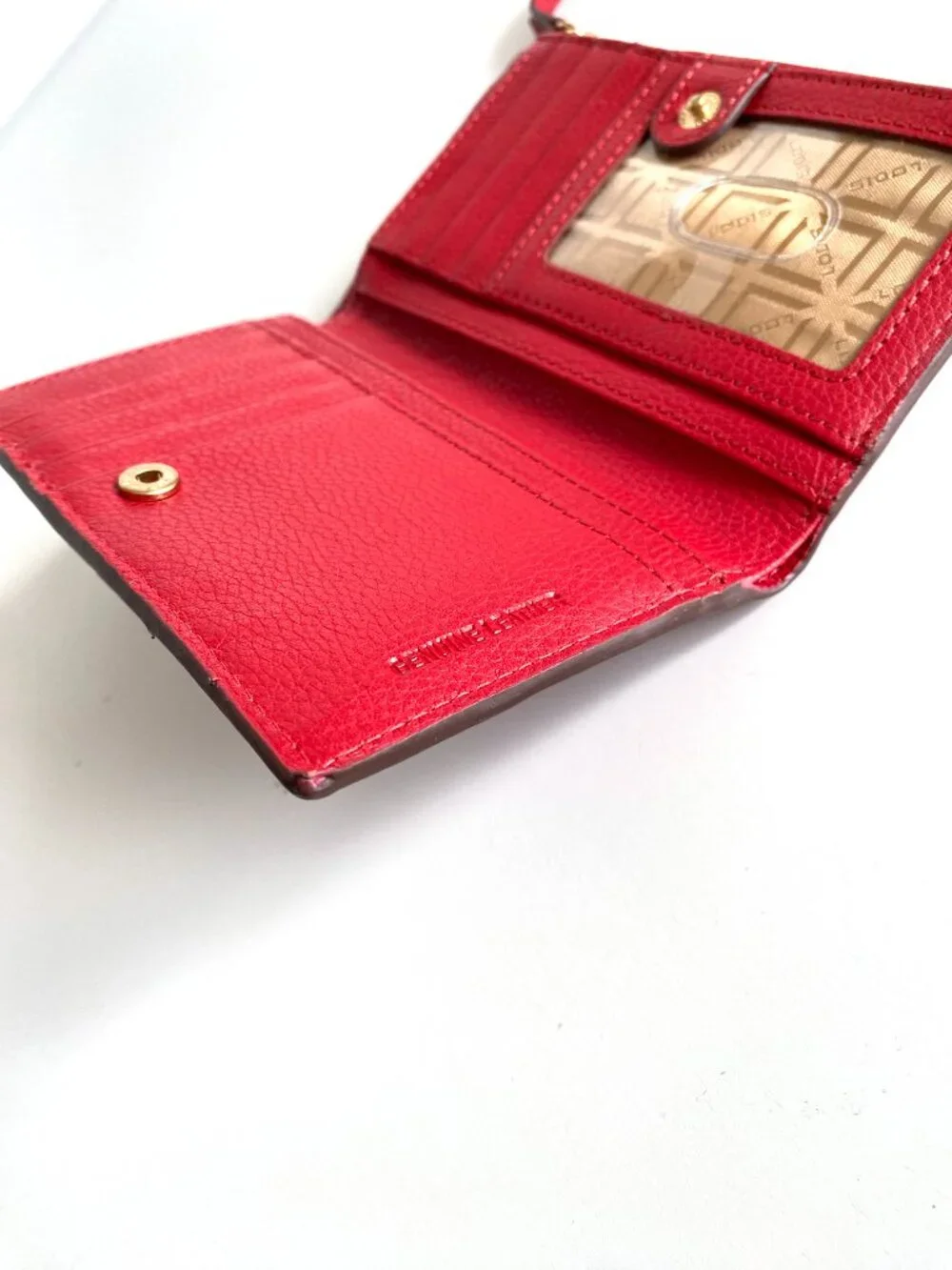 LODIS Rope Me in North or South French Leather Purse Red Wallet